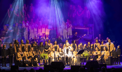 Choir performing on stage, official Rialto event image